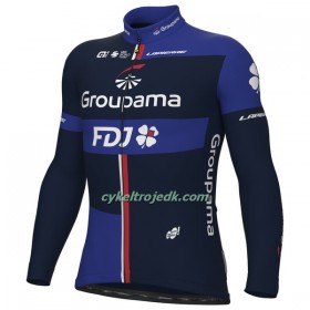 Cykeltrøje Langærmet 2023 Groupama FDJ Sort Blå